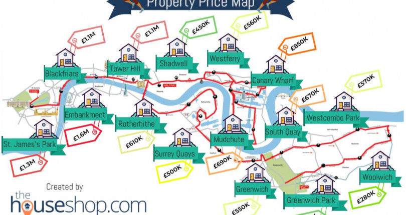London Marathon Property Price Map